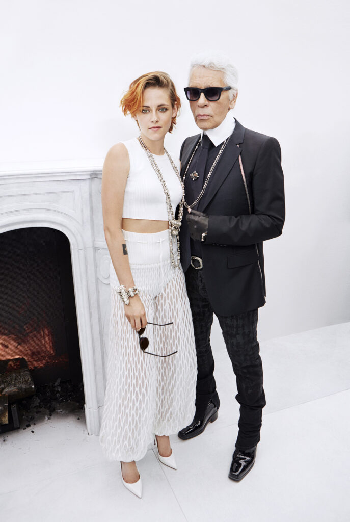 
Kristen Stewart & Karl Lagerfeld 